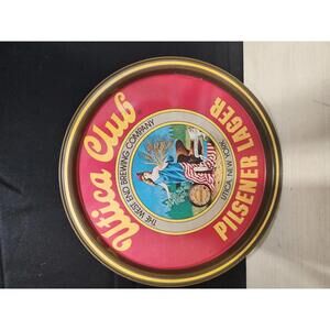 VINTAGE West End Brewing- Utica Club Pilsener Lager Vintage Metal Beer Tray 10.5